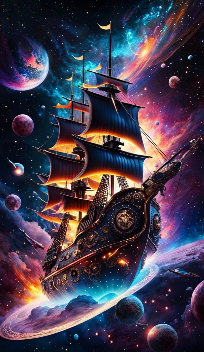 Space Pirates Preparing for Warp