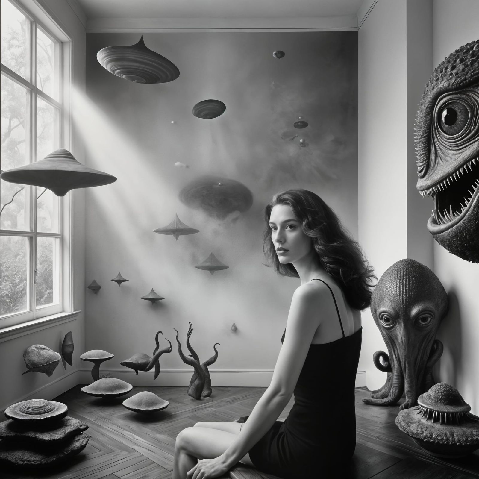 Exotic Alien Portrait in Surreal Hyperrealism