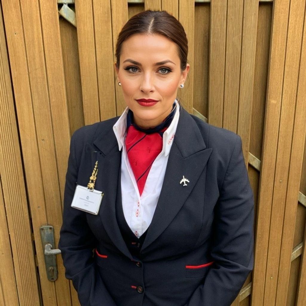 Elegant Businesswoman in Formal Office Attire