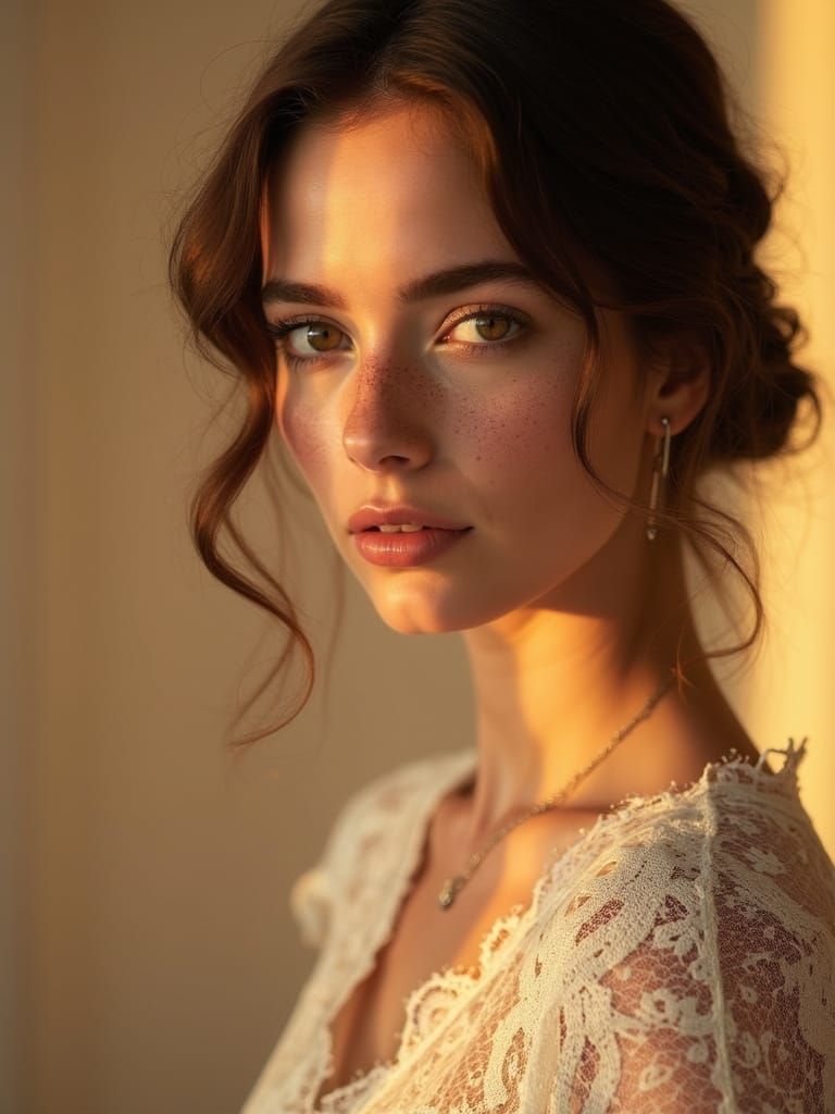 Elegant Woman in Soft Focus