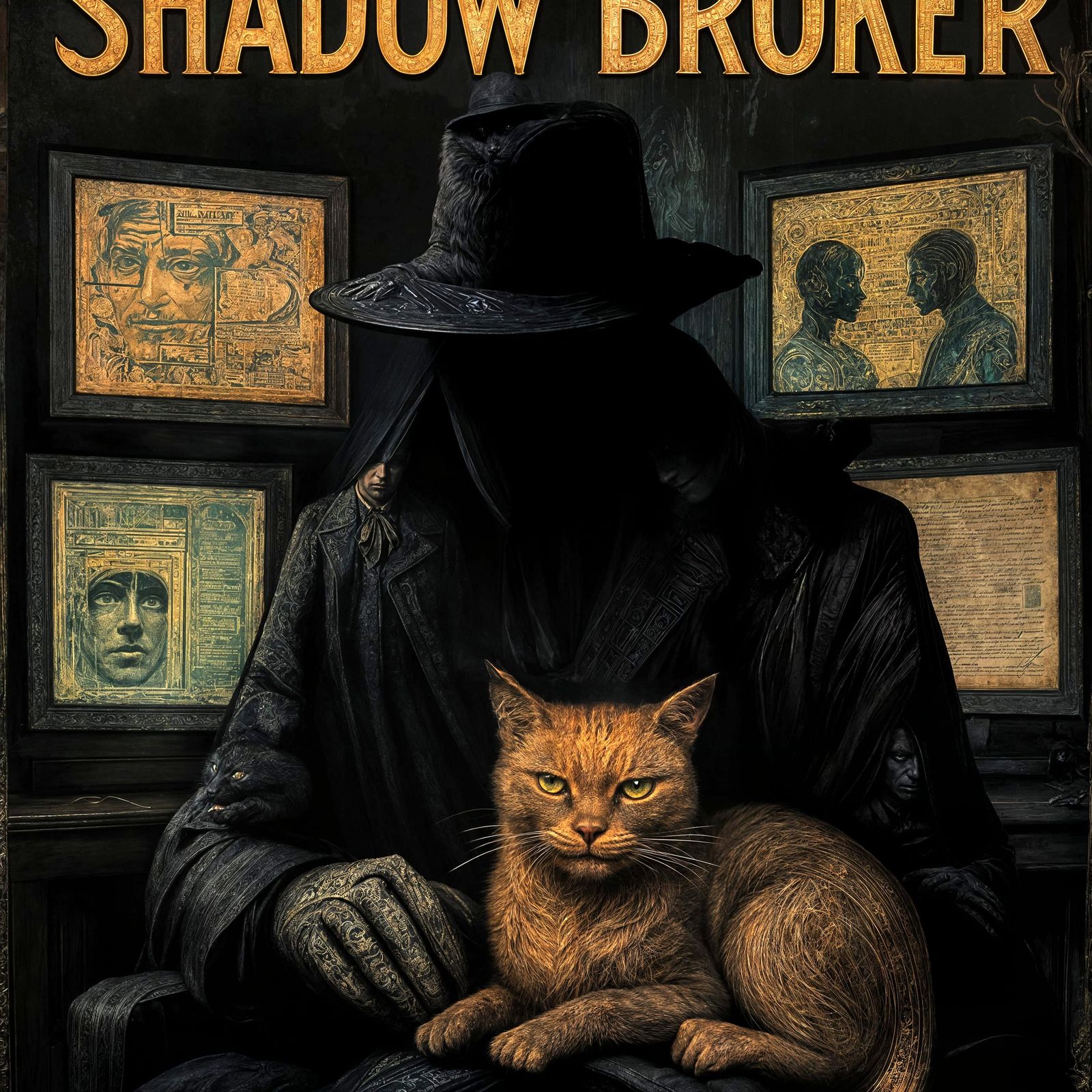 Eerie Golden Age Illustration: Shadow Broker's Lair