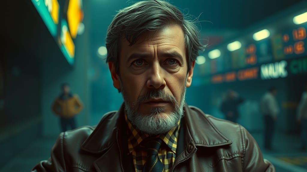 Portrait of a sleazy 1970's Sports Bookie in the context of organized crime