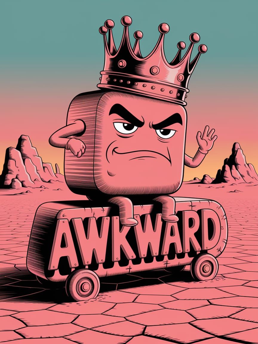 Cartoon Realism Portrait of an Arrogant Sentence