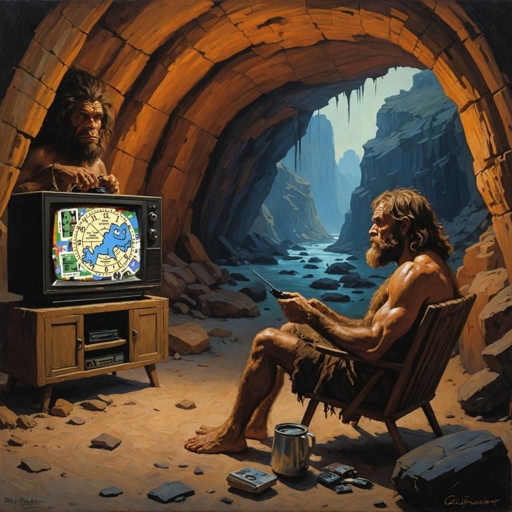 A Gecko Adorns the Letter GEICO in a Timeless Oil Painting