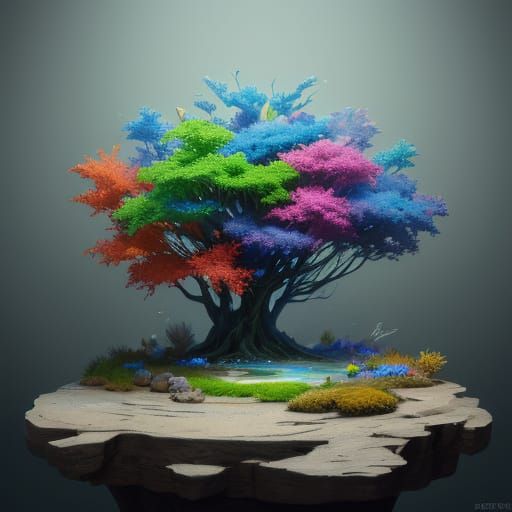 Hyperrealistic Miniature Worlds Concept Art