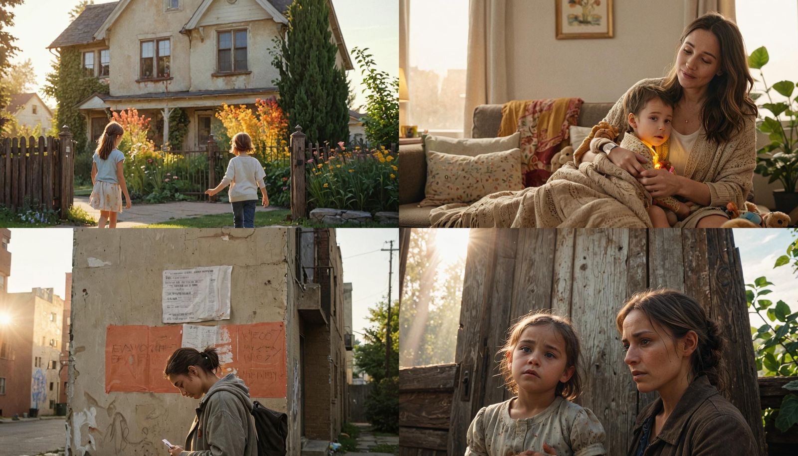 AI Image: A Single Mother's Need for Home