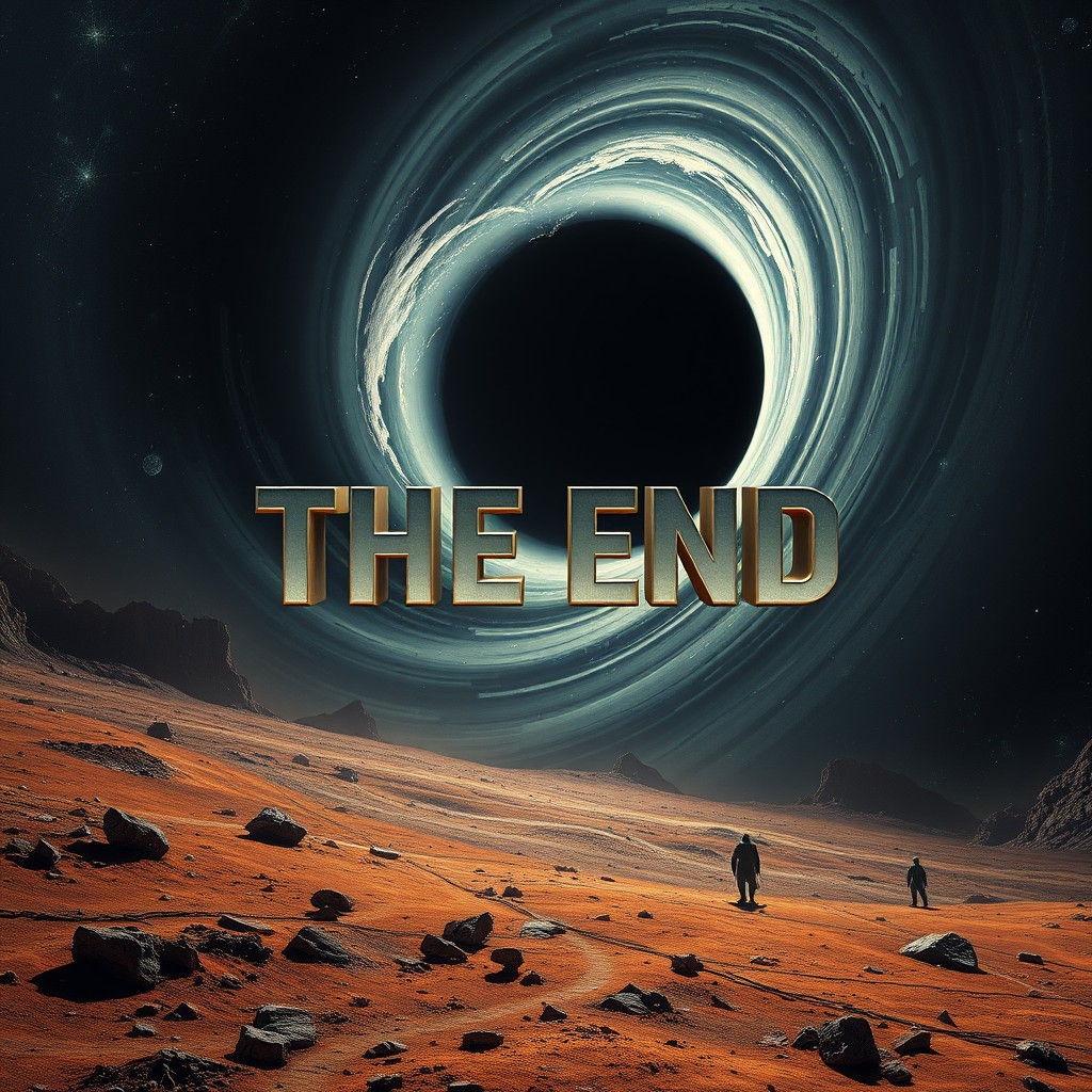 Desolate Planet Encounters Black Hole in Industrial Futurism