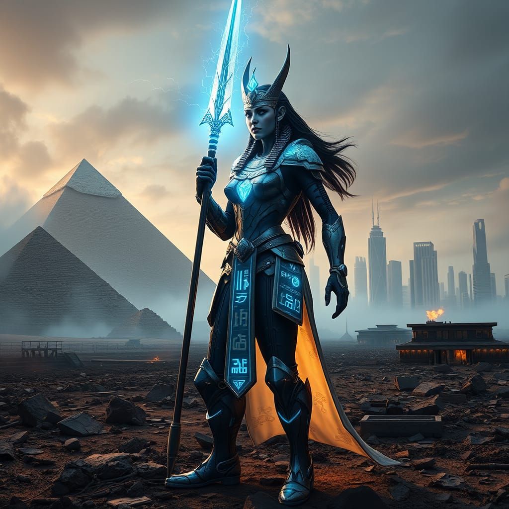 War Goddess of the Futuristic Battlefield