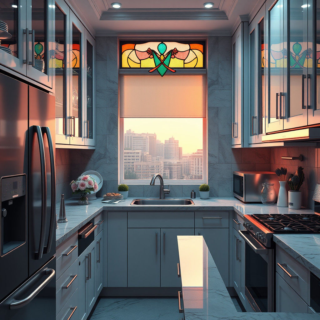 Lavish Modern Fantasy Kitchen in Unreal Engine 5 Style