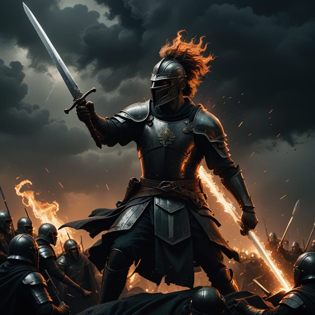 Epic Dark Fantasy: Ajax in a Fiery Frenzy