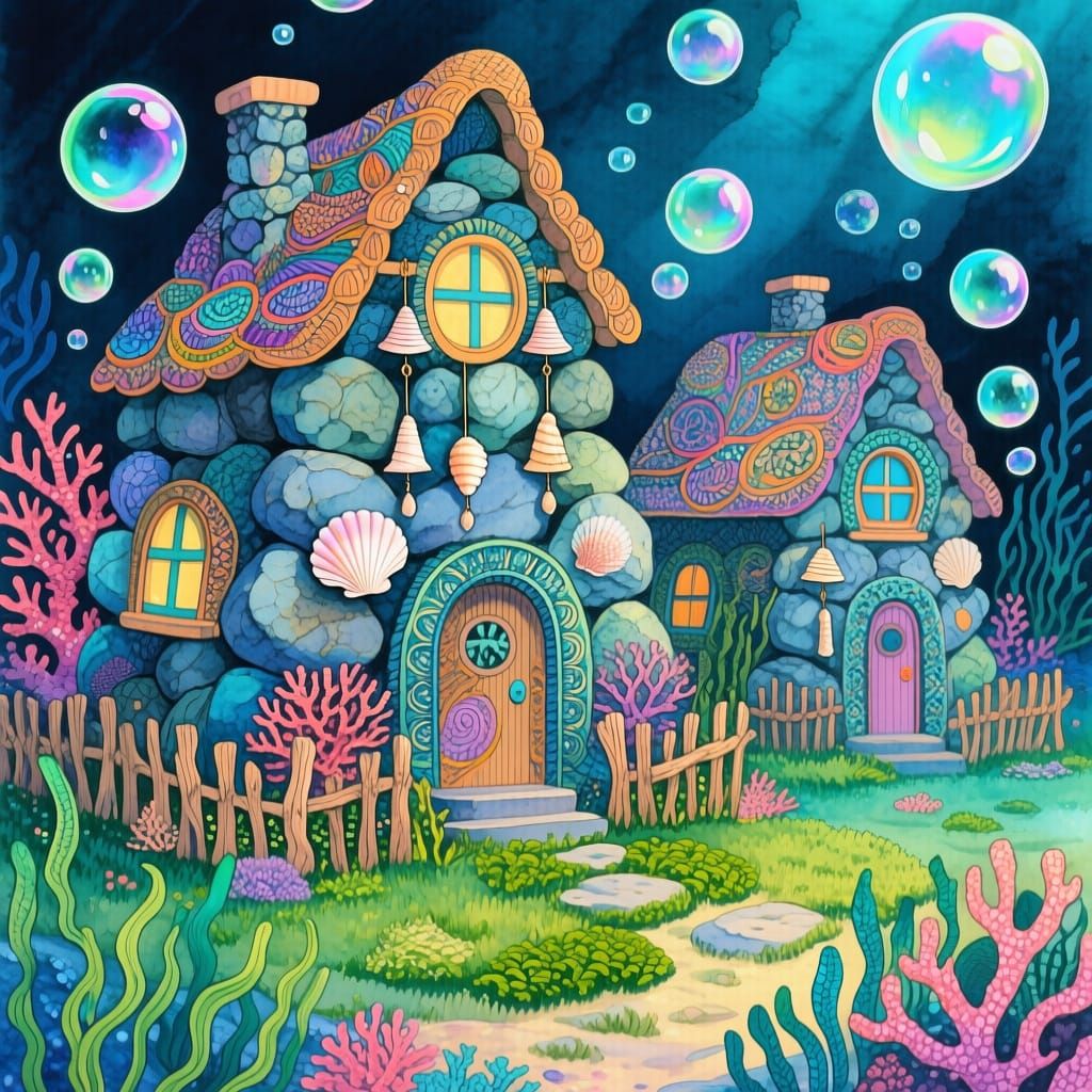 Intricately detailed alcohol ink illustration, Zentangle, fa...