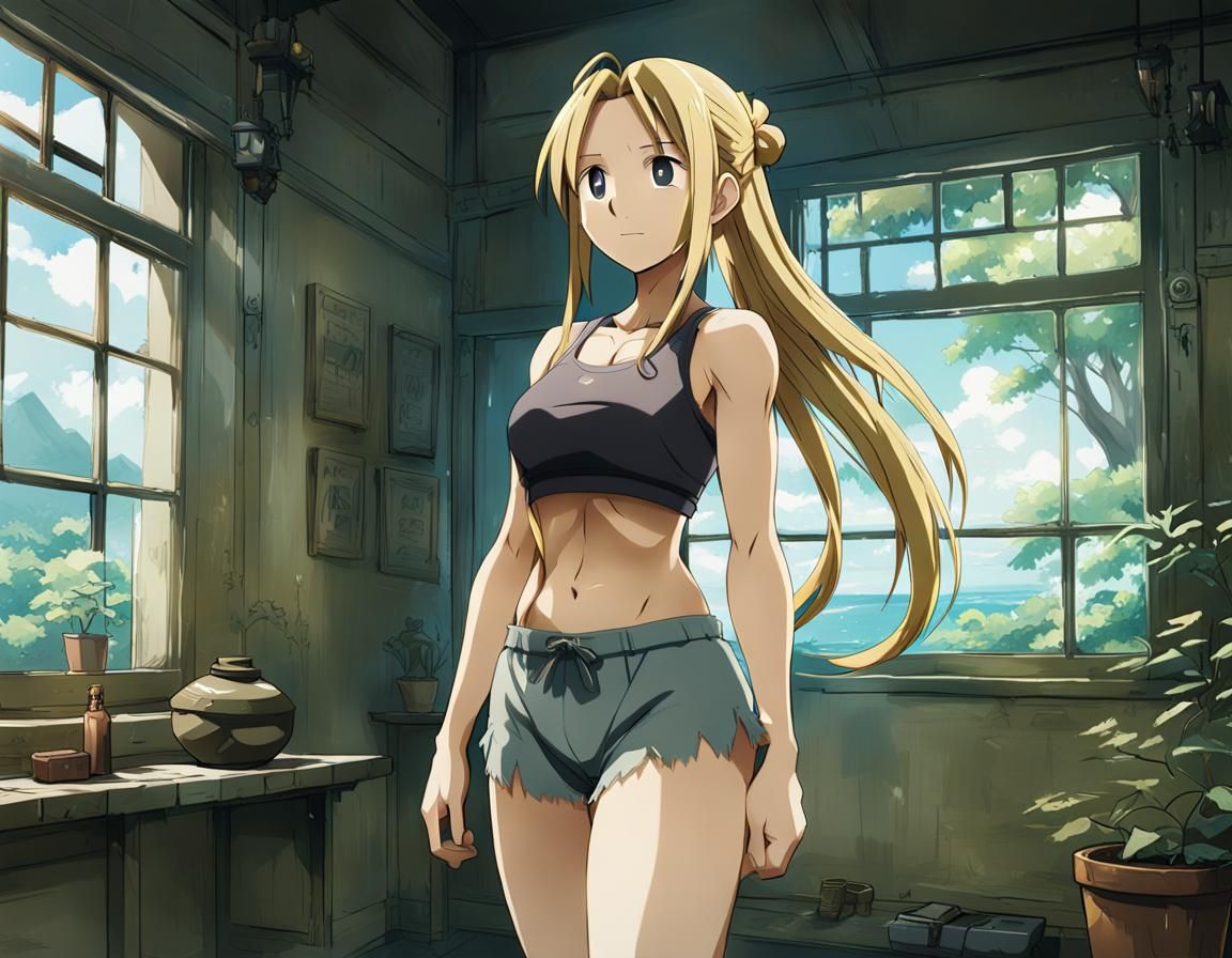 Winry Rockbell Full Body Anime Key Visual