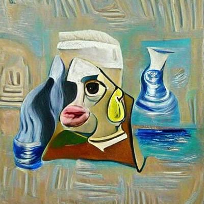 Abstract Portrait in Picasso Style