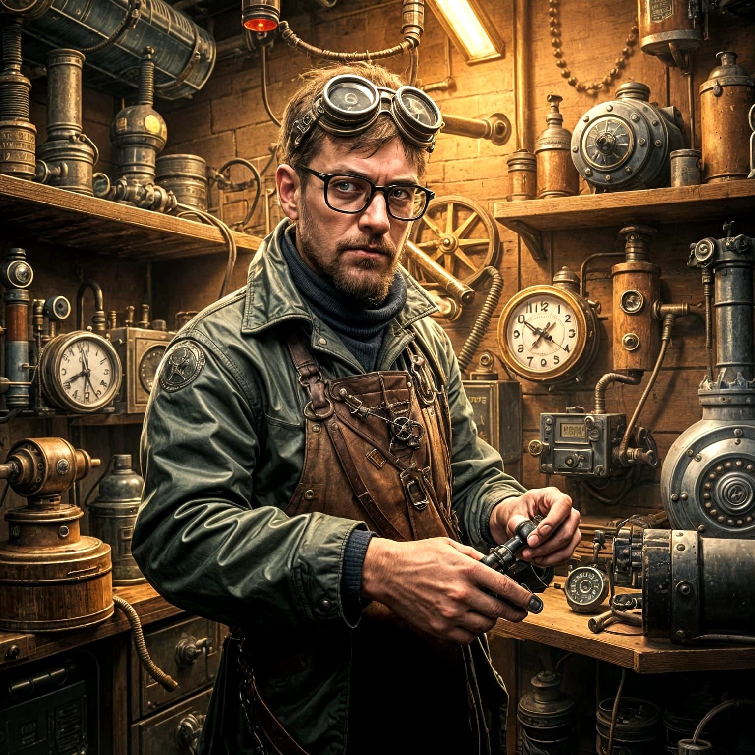 Dieselpunk Meets Steam Punk Garage