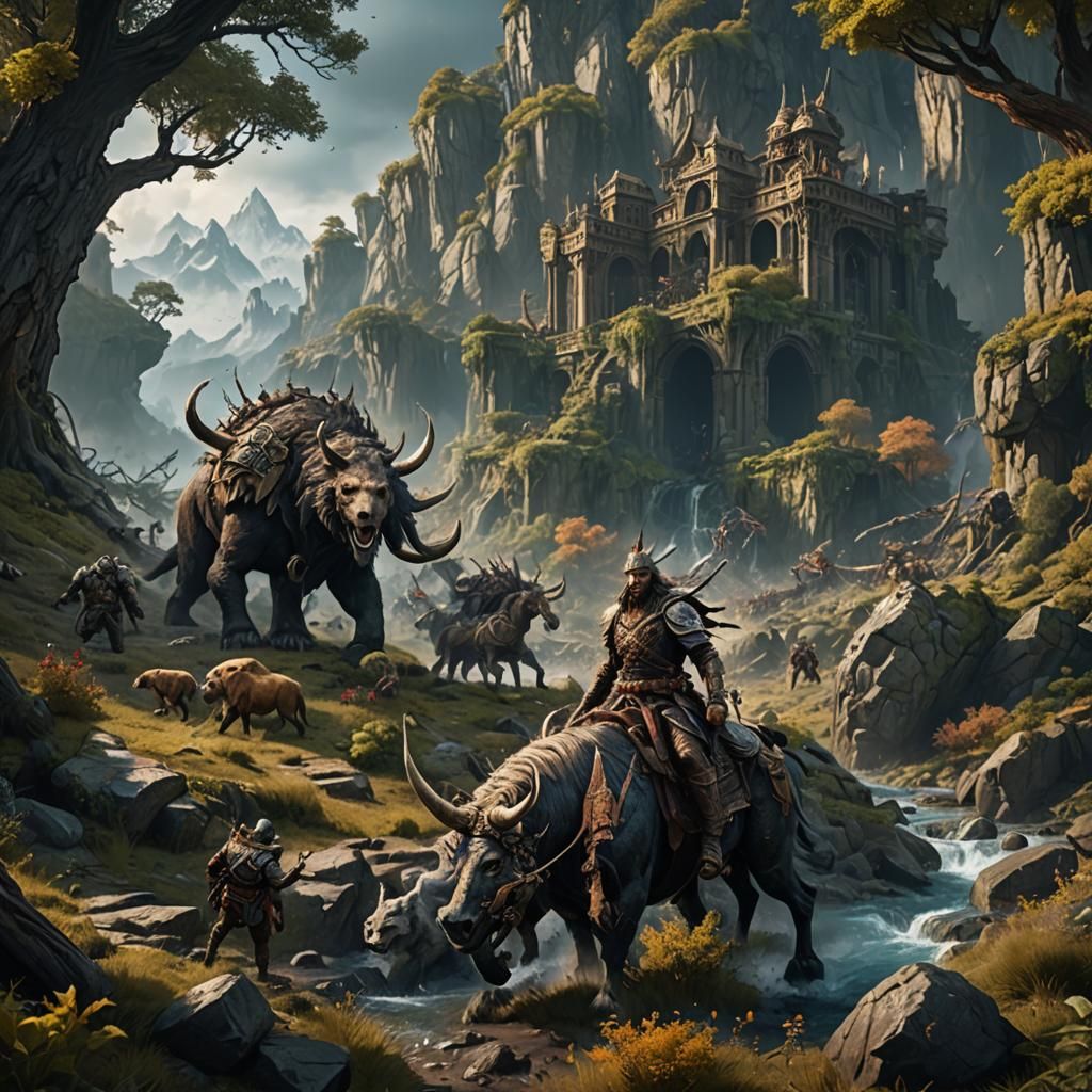 War of the Wild: Detailed Matte Painting in Deep Color