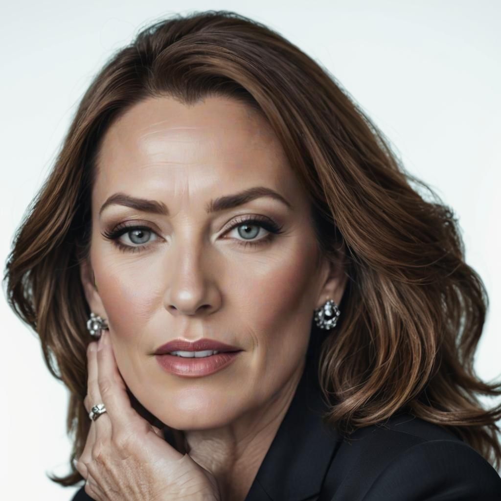 Elegant 45-Year-Old Woman Portrait, Professional Photography