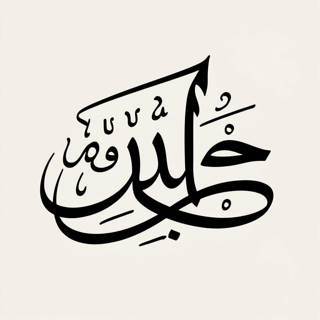 Arabic Alif Maddah and English A Calligraphy Fusion