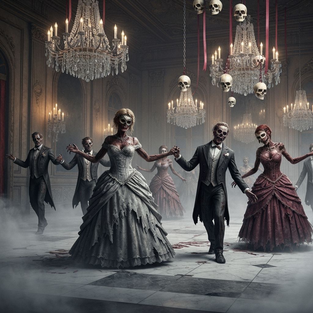 Macabre Masquerade Ball With Dancing Zombies
