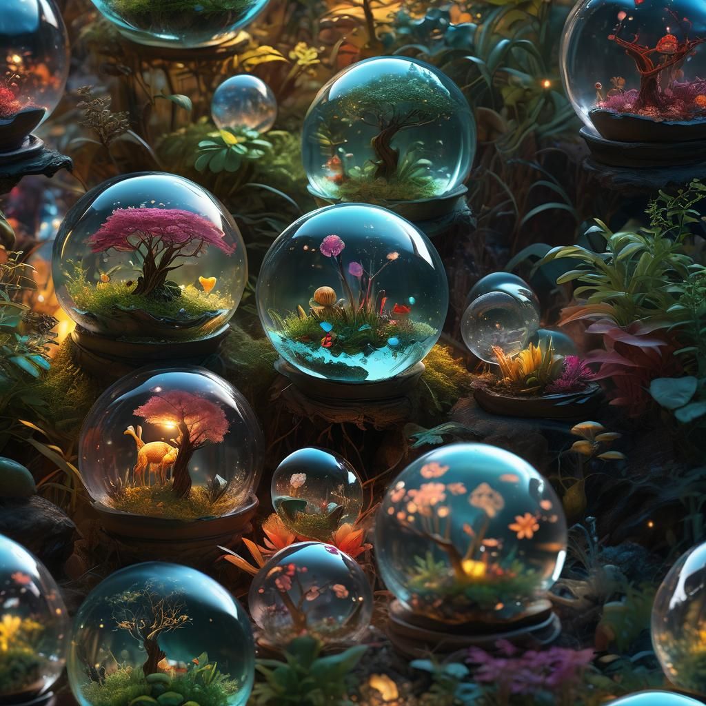 Crystal Orb Reveals Miniature World Concept Art