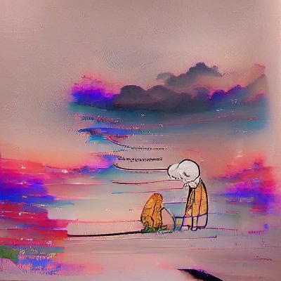 Sad Soul Letting Go: An Emotional Depiction