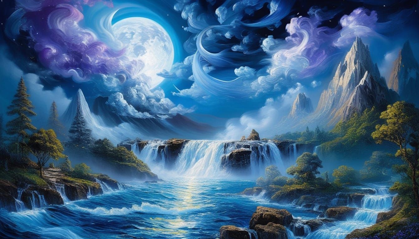 Ethereal Enlightenment in Silver Moonlight