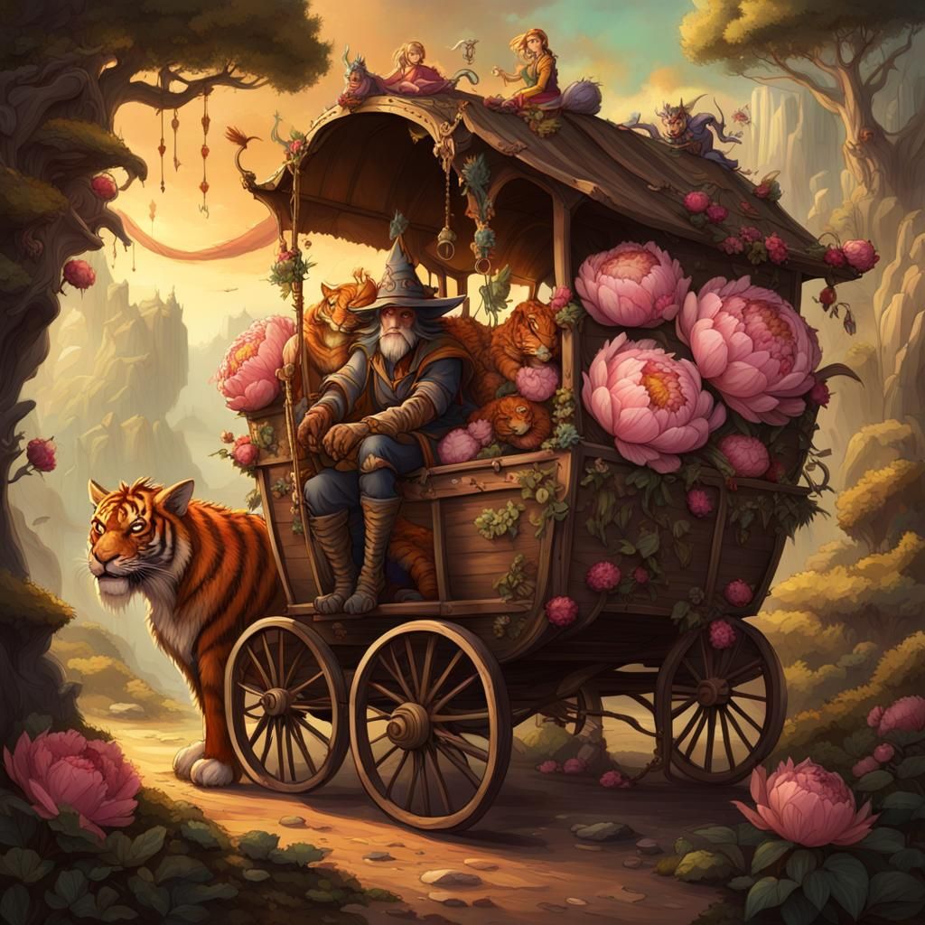 Faerie Dragon Rescue: Detailed Fantasy Concept Art