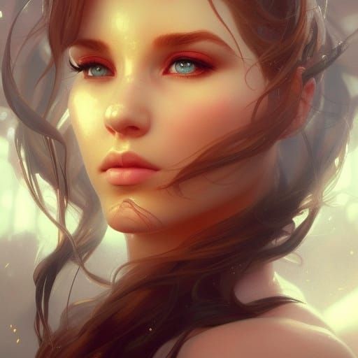 Detailed Fairy Portrait in Artstation Style