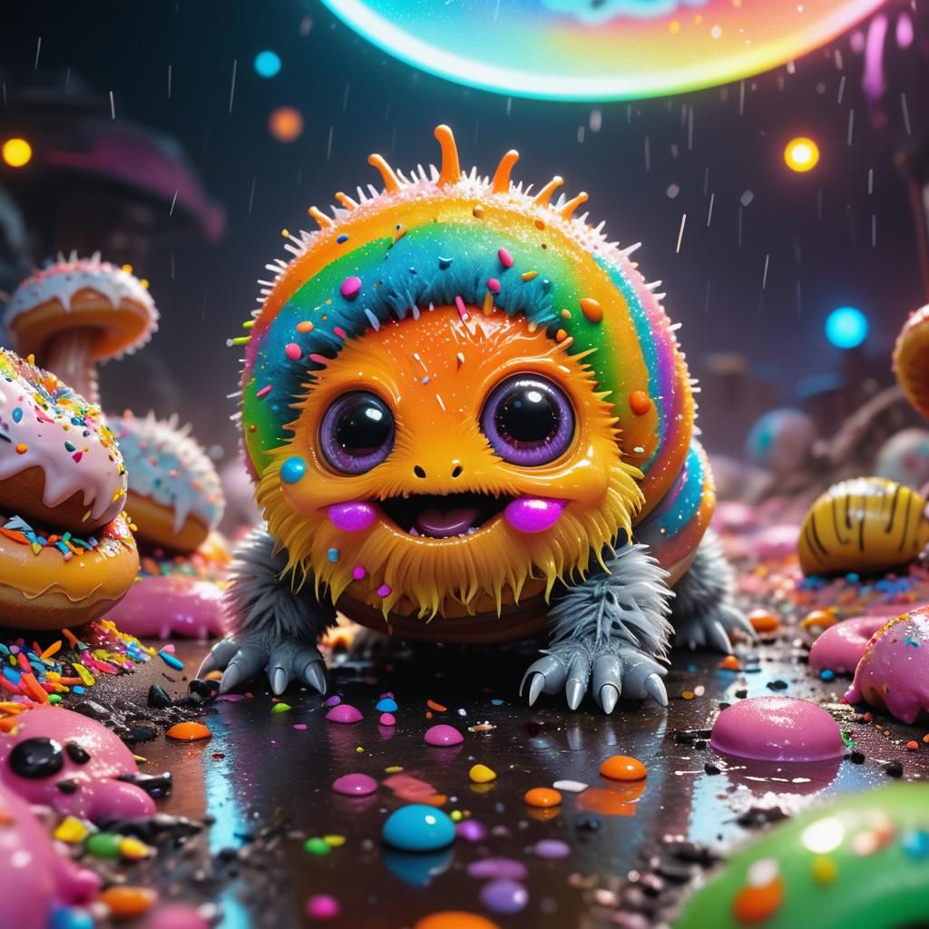 Furry Snail Alien Races Through Apocalyptic Wasteland