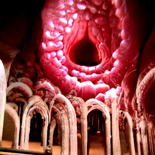 Intestinal Cathedral Interior Photograph