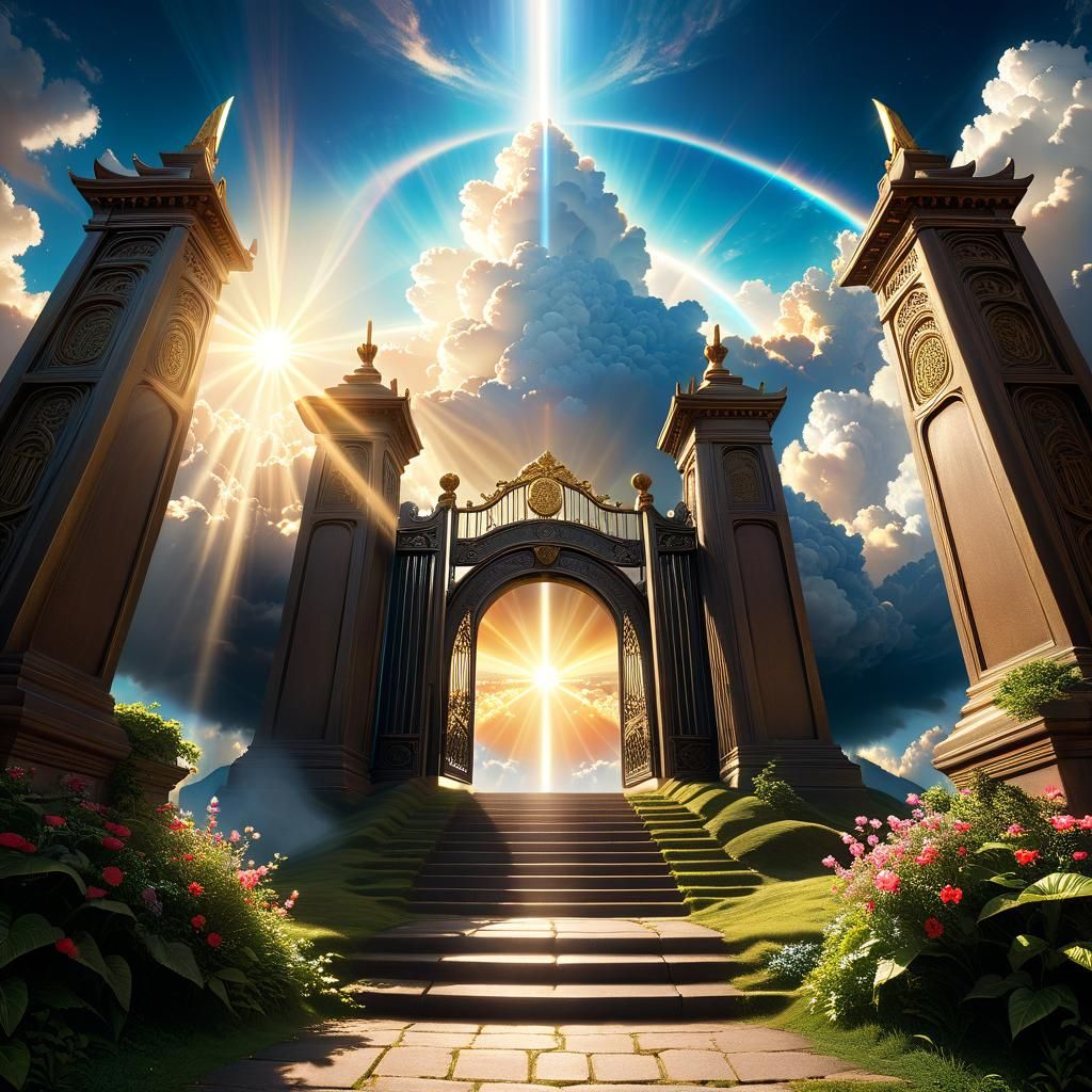 Heaven's Gate: A Hyperrealistic Digital Masterpiece