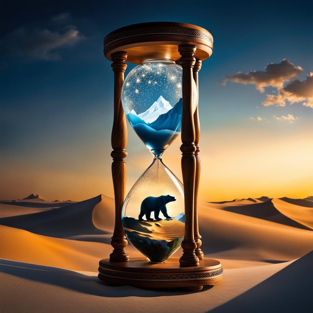 The Extinction Hourglass! 🧊🐻‍❄️🏜️⏳