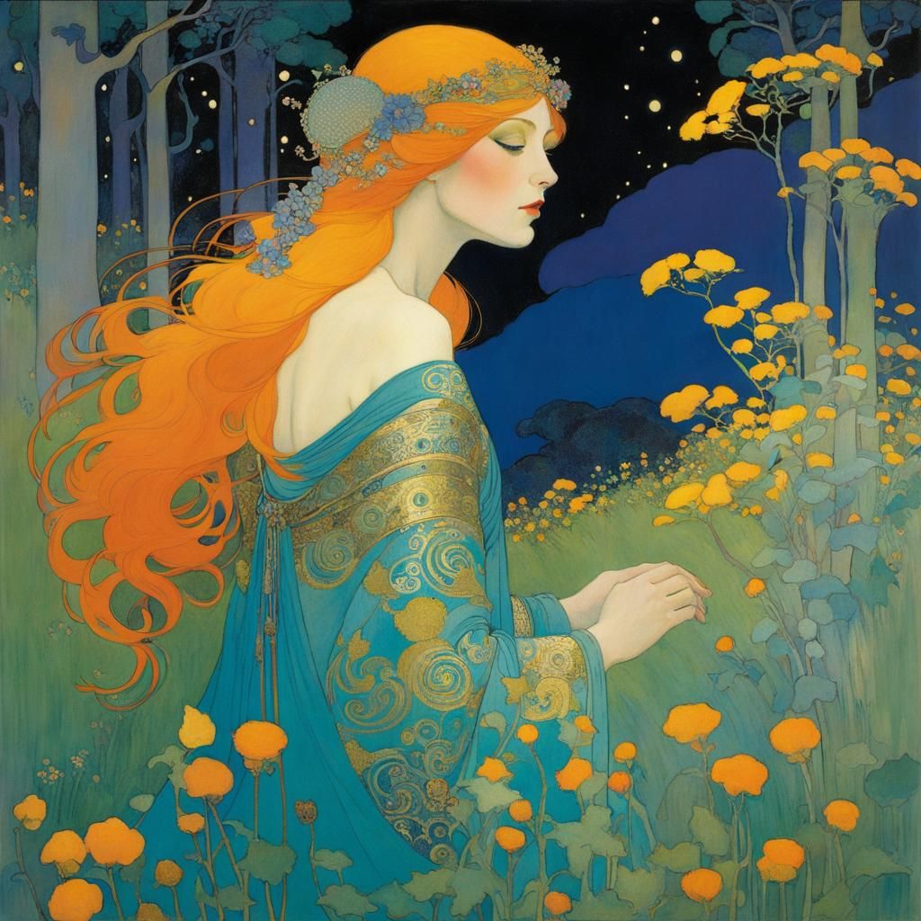 Ethereal Art Nouveau Dreamscape