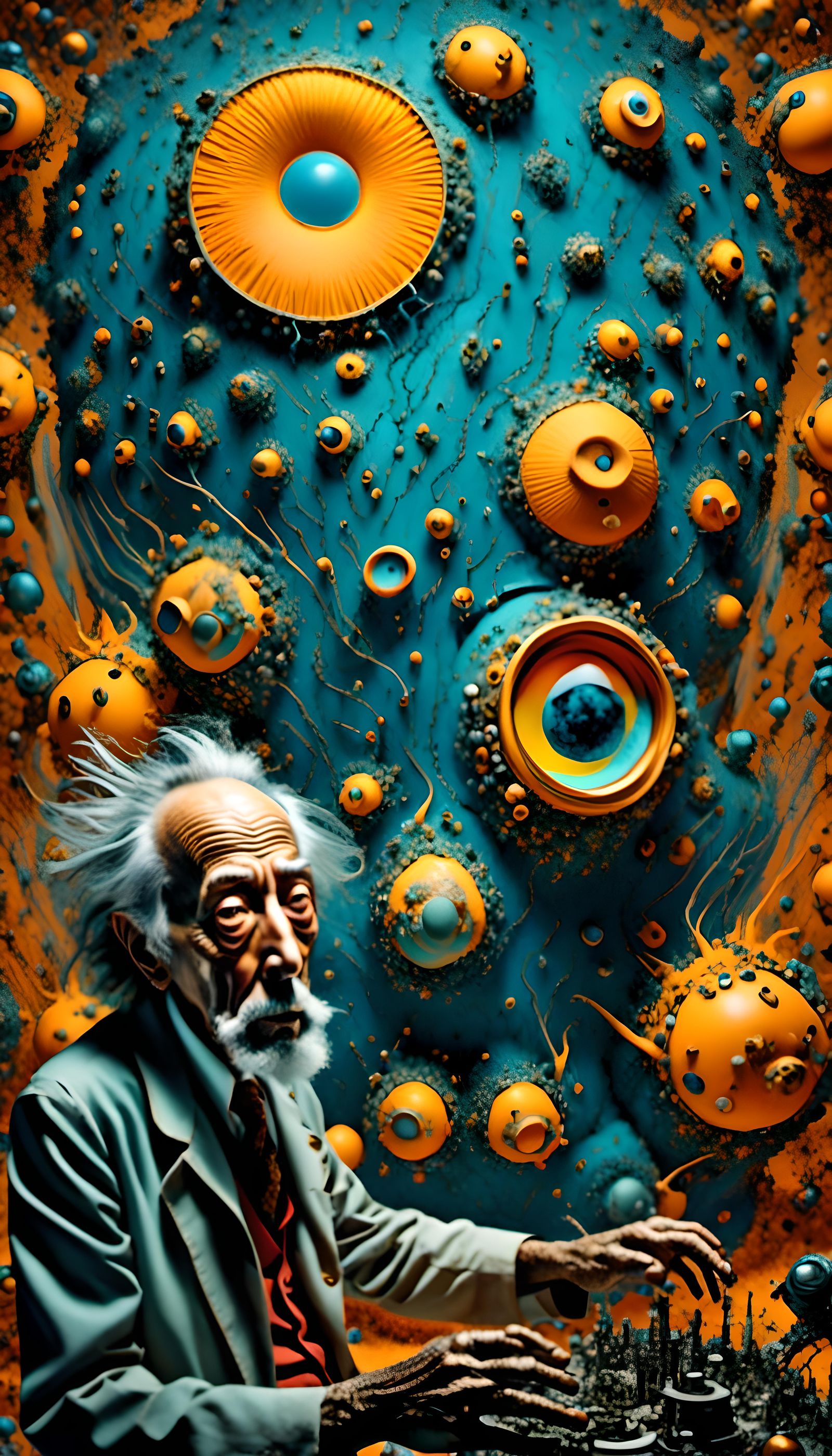 Futuristic Medical Facility with Hyperreal Ape