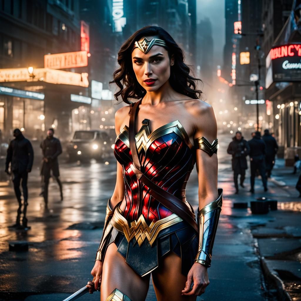 Wonder Woman Translucent Bikini in NYC