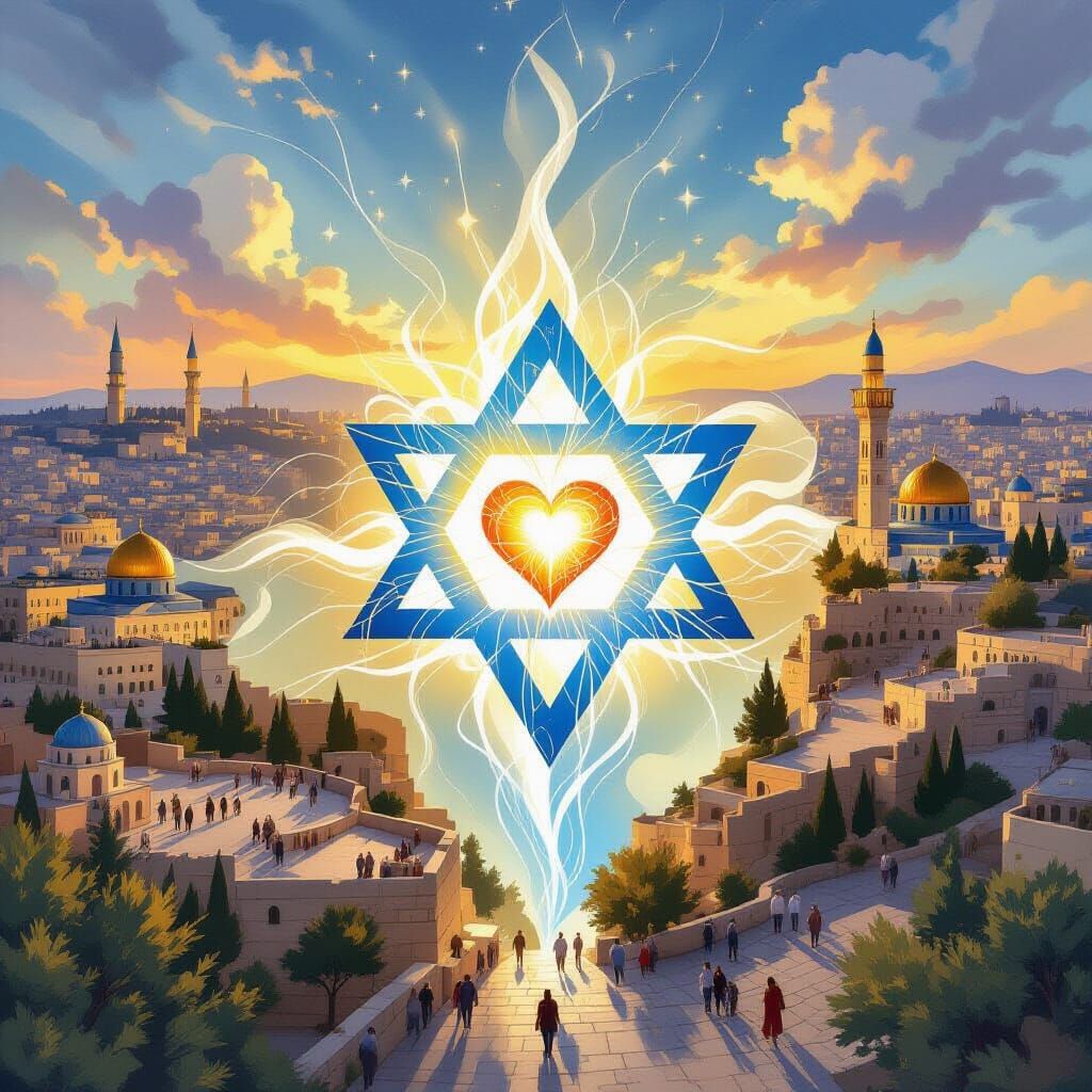 Glowing Map of Israel: A Symbol of Life