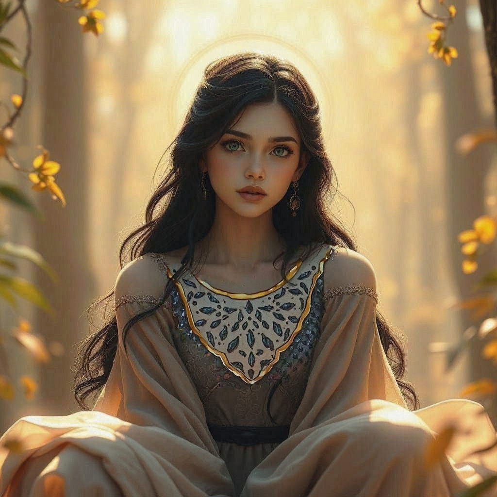 Modest Nature Enthusiast in a Hyperdetailed Portrait