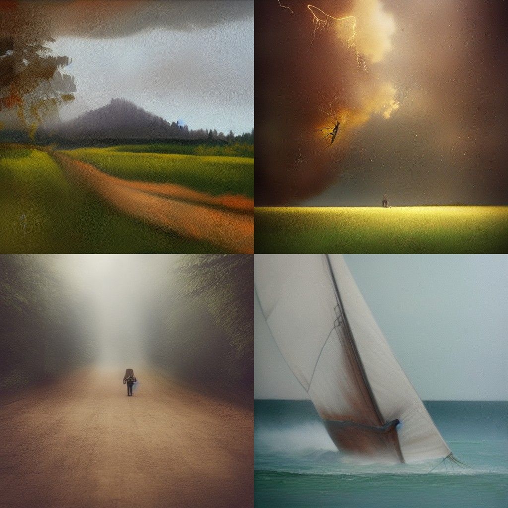 Abstract Surrealist Composition