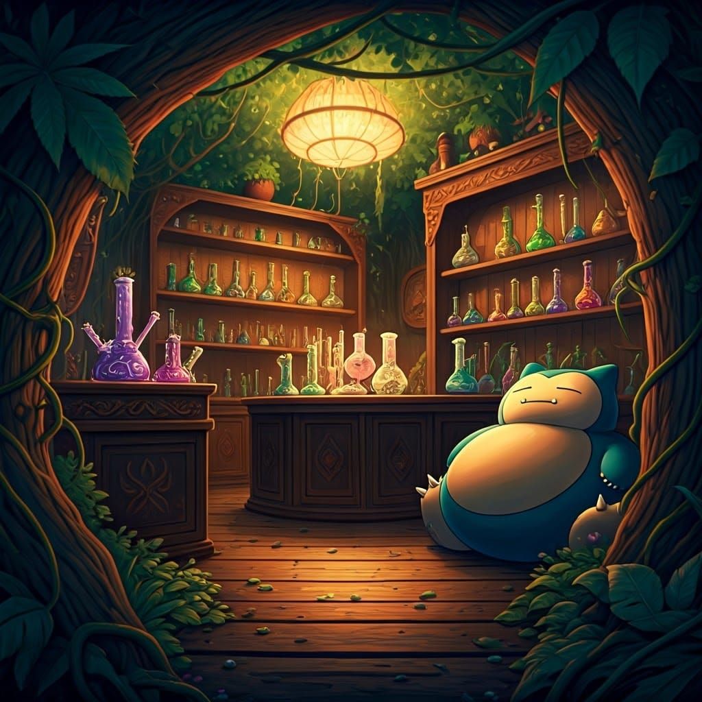 Mystical Gratefulhead Smoke Shop in Fantasy Forest
