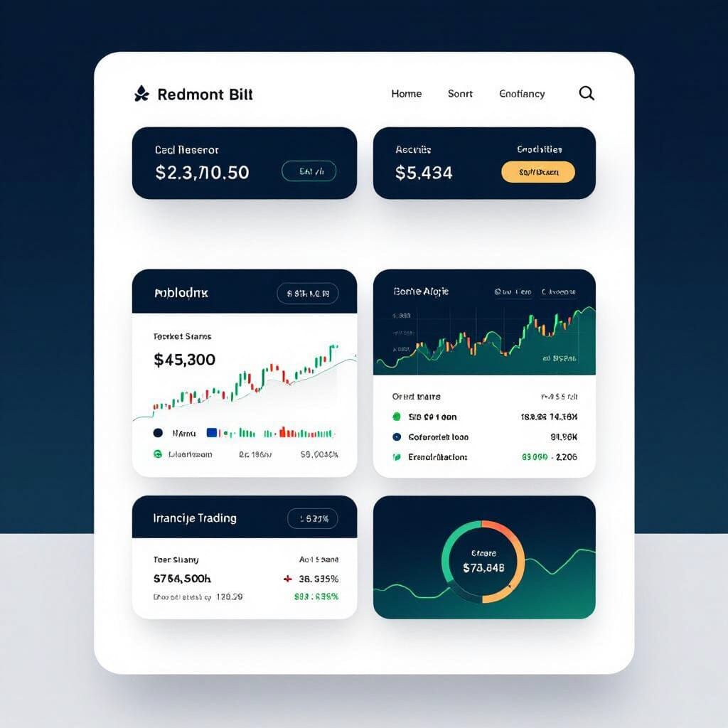 Redmont Bitmark Trading Platform UI Design