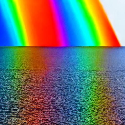 Stunning Rainbow in a Cinematic Film Still