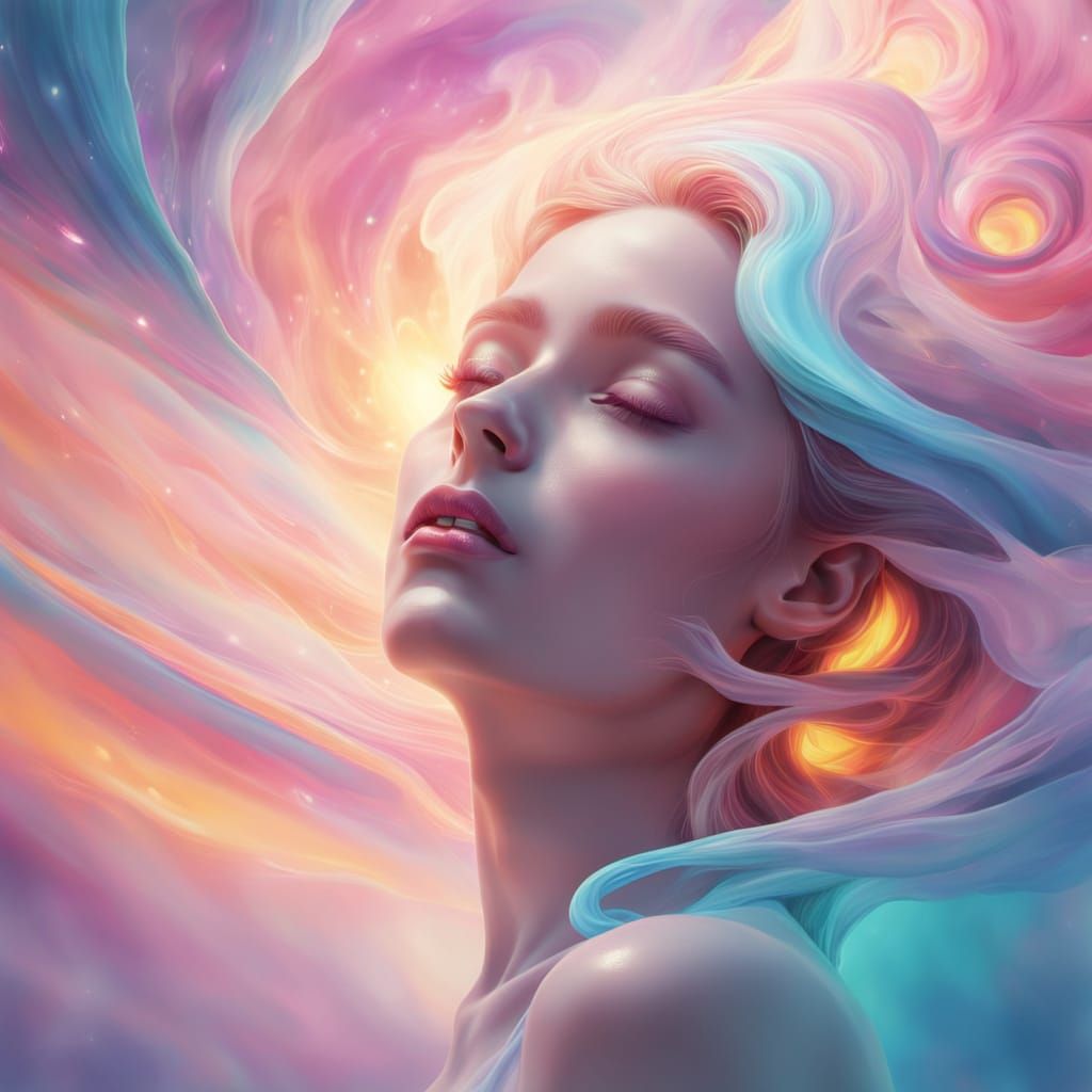 Surreal Open Mind in Dreamlike Pastel Hues