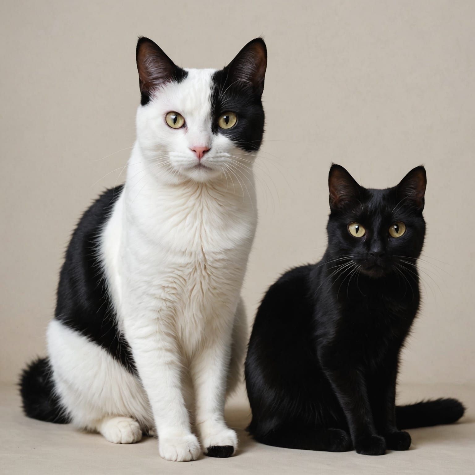 Monochrome Cats: A Study in Black and White