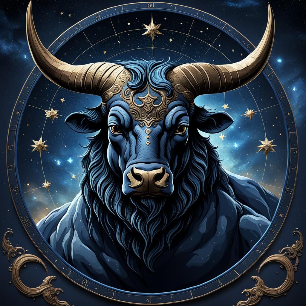 Zodiac Taurus Constellation Screensaver in Horror Style