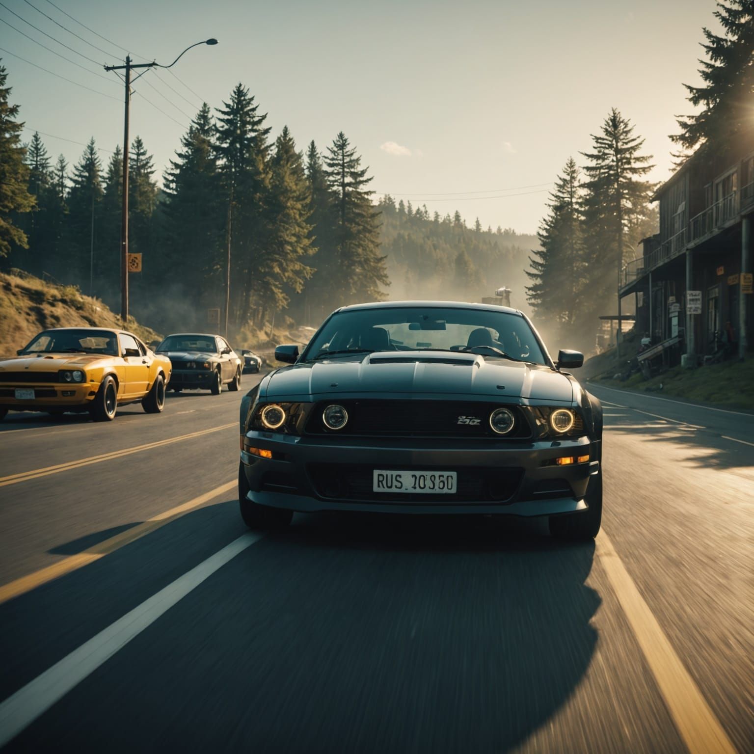 Epic Cinematic Masterpiece with Film Grain and Vignette