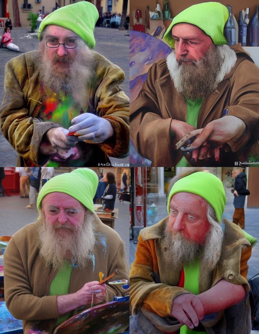 AI Image of a Painter From Perpignan