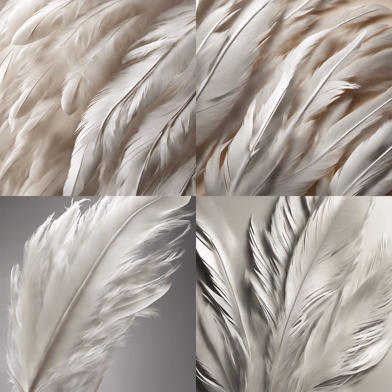 Elegant Feather Close-Up in Soft Light