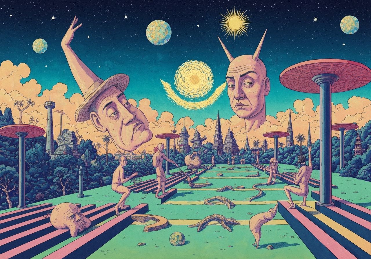 Colorful Surreal Starry Skies