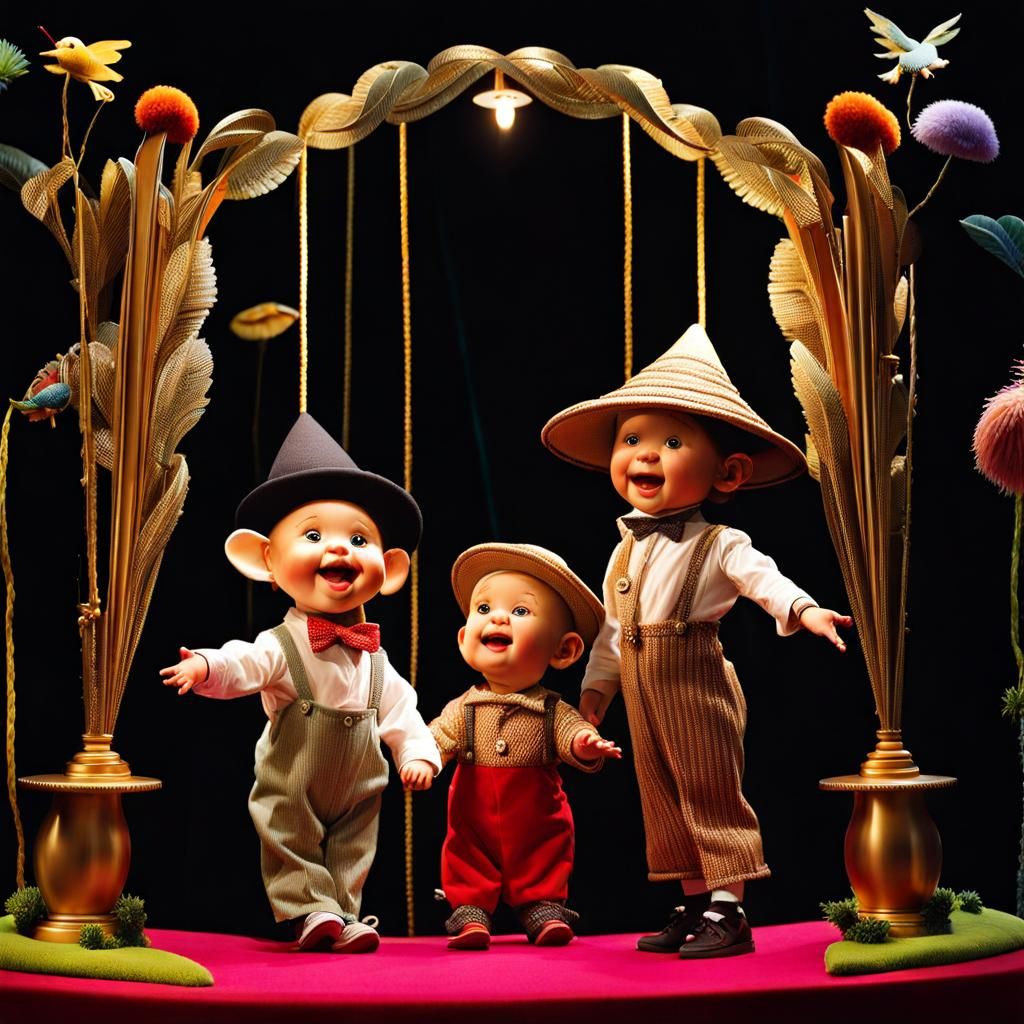Magical Puppets Entertain Toddlers: Photorealistic Puppet Th...