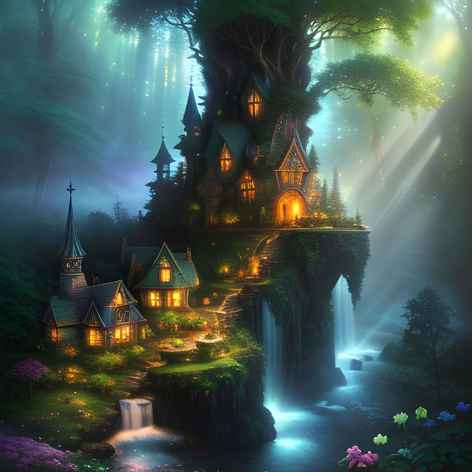 Enchanted Fairy Village in Hidden Elven Kingdom