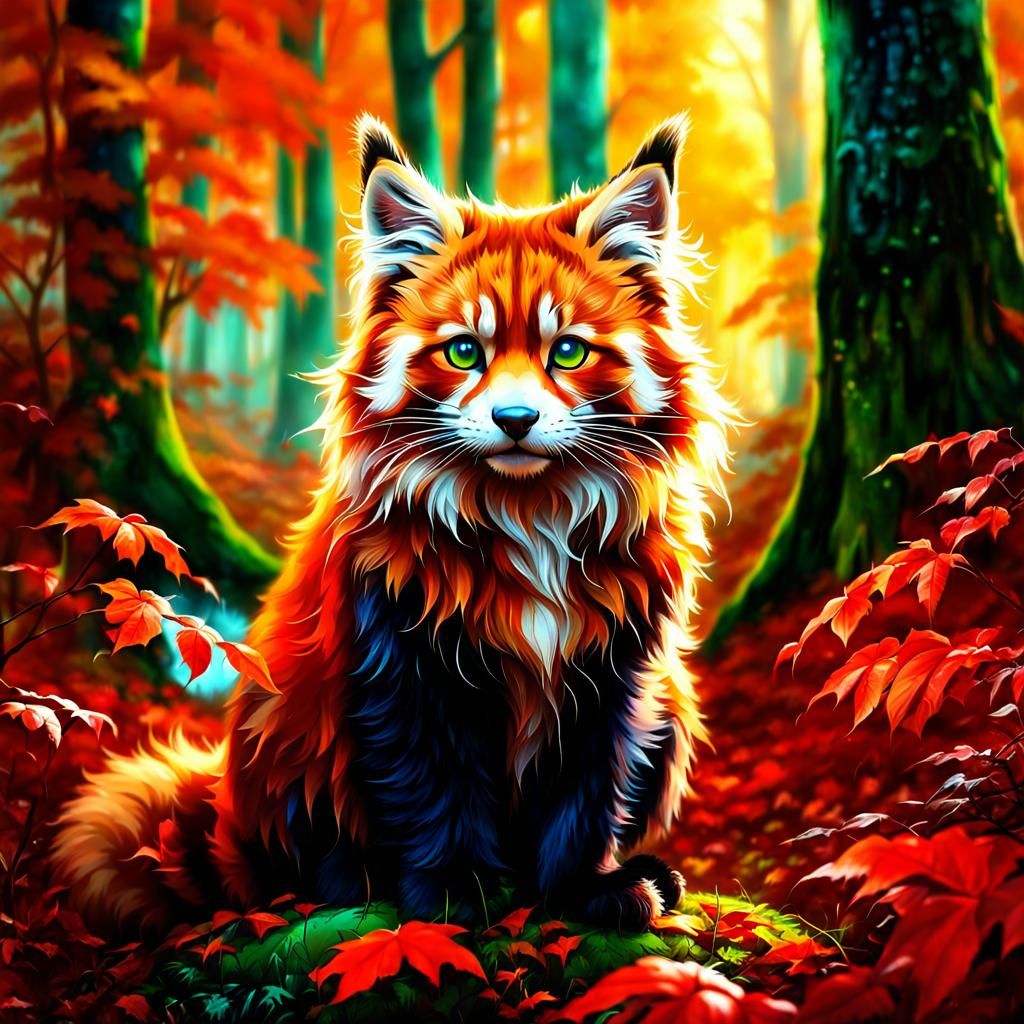 This is a Maine coon - Red panda!